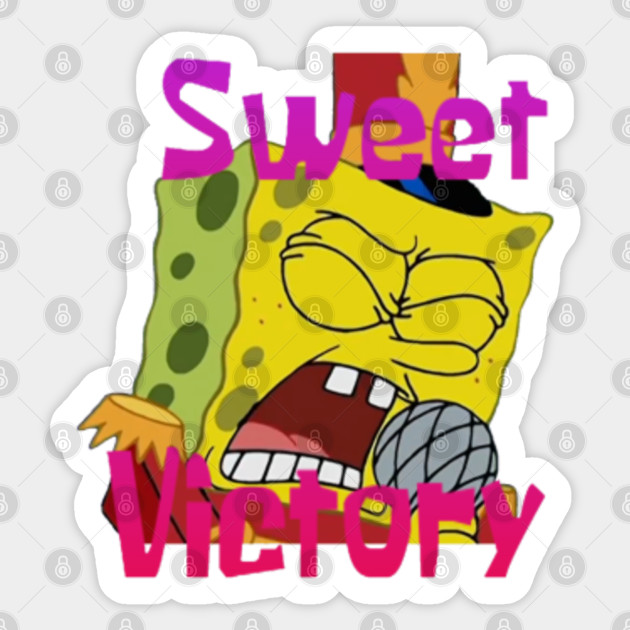 Sweet Victory Spongebob Squarepants Sticker TeePublic